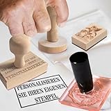 Stempel Personalisiert, Buchstempel Personalisiert mit Logo Und Namen,...