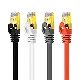 Revinta CAT 7 Netzwerkkabel, 10 Gigabit Ethernet LAN Kabel, S/FTP PIMF...
