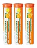 German Multivitamin Brausetabletten 60 Stk. Orangengeschmack - Vitamin C,...