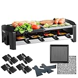 Raclette Grill | 8 Personen | Raclette Gerät | Raclettegrill | Party Grill...