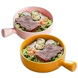 Suppenschüsseln mit Griffen,2pcs Keramik Suppentassen,660ml Suppentasse...