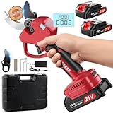 Akku Astschere, 50MM Elektrische Gartenschere Kabellos für Makita mit LCD...