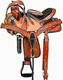 HORSE SADDLERY IMPEX Sattel aus hochwertigem Leder, bequem, Westernfass...