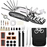 Fahrradflickzeug Set, 17 in 1 Fahrradwerkzeugset abziehbar, Fahrrad...