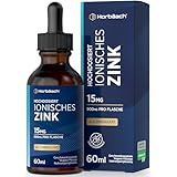 Zink Tropfen | 15mg Premium Ionisches Zink-Sulfat pro Tagesdosis | Premium...
