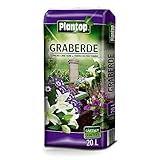 Plantop Graberde 20 Liter Blumenerde Spezialerde ohne Rußzusatz Friedhof...