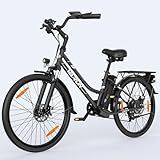 VARUN E Bike 26 Zoll, City E-Bike Damen Herren mit 250W Motor, 𝟒𝟖𝐕...