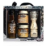 Savor & Sens 'Rund um Trüffel' Trüffel Geschenkbox Set, Olivenöl 100ml,...