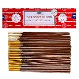LAMARE Satya Dragon's Blood Räucherstäbchen, 1 Packung mit 100 g (80-90...