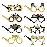 Papierbrillen | 8 x tragbare Papier-Urlaubsbrille – Silvesterbedarf,...