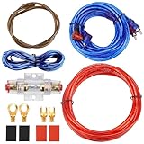 Kfz Verstärker Kabelsatz Anschluss Set 10GA Subwoofer Kabel Set 1500w...