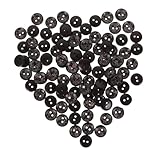 AKOOSY 100 Stück Schwarze Holzknöpfe Dekorative Bowl shaped Knöpfe für...