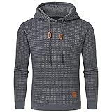 Tansozer Kapuzenpullover Herren Men's Plain Hoodie Classics Basic Hooded...