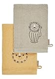 Sterntaler Waschlappen Doppelpack Löwe Leo – Waschhandschuh aus...