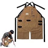 Kochschürzen für Herren, 60 cm, wasserdicht, Leinen, Grillschürzen mit...