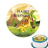 Gleevio Dino Tortendeko Essbar,Tortenaufleger Dino Geburtstag Deko...