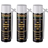 3x 2K B2 Adapterschaum 400ml | Zargenschaum, Montageschaum, Schnellschaum,...