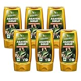 biozentrale Agavensirup | 6 x 350 g Bio Agavendicksaft | Idealer Agaven...