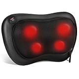 ALLJOY Massagekissen mit Wärmefunktion, Shiatsu Massagegerät für Nacken...