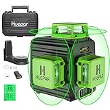 Kreuzlinienlaser, Huepar 3 x 360° Laser Wasserwaage Selbstnivellierenden,...
