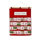 Ejoyous Weihnachtsdekoration kreativer 3D-Adventskalender Santa...