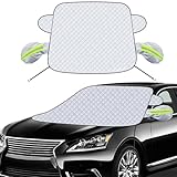 Kerizher Frontscheibenabdeckung, Auto-Windschutzscheibenabdeckung mit 2...