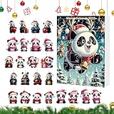Weihnachtsbaum Schmuck | 2D Acryl Niedlicher Panda Weihnachtsschmuck - 24...