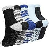 PUTUO Kuschelsocken Flauschige Socken für Herren: Warme Dicke...