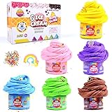 ToysButty Fluffy Shleim Kinder Selber Machen Set 6 Farben Butter Slime Kit,...