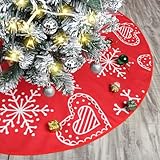 Figarge 90cm Weihnachtsbaum Decke,Weihnachtsbaumdecke Rund Weihnachtsbaum...