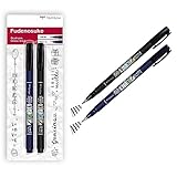 Tombow WS-BHS-2P Brush Pen Fudenosuke je 1 x mit Harter und weicher Spitze