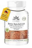 Roter Reis Kapseln - Roter Reis Extrakt 600mg - 2,95mg Monacolin - 180...