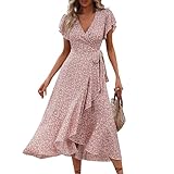 BFTHWY Kleider Sommer Damen Elegant Damenkleider Schwarzes Kleid...