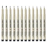 Générique Künstlerische Tintenstifte zum Zeichnen, Pigmentmarker mit...