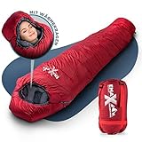 EMAX | Mumienschlafsack – 230cm, Winter -10° C - Kompakter Schlafsack...