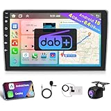 Hikity [4+64GB] DAB+ Android 15 Autoradio Wireless CarPlay Android Auto...
