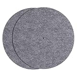 2 Stk Rekordmatte Plattentellerauflage Aus Filz Plattenteller Slipmat...