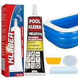HuakChai Pool Reparaturset, Pooll Flicken Wasserdicht, Poolfolie...