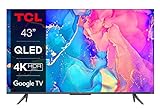TCL 43C639 43 Zoll (108cm) QLED Fernseher, 4K UHD, Smart TV, Google TV, HDR...