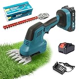 Fanmuran Gardineri Elektrische Heckenschere, 2-in-1, 21 V, 1500 mAh,...