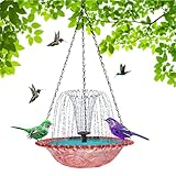 Vogelbad Mit Springbrunnen | Solargartendekoration Mit...