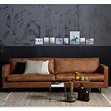 Maison ESTO 3 Sitzer Sofa Rodeo Classic Echtleder Leder Lounge Couch...