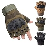 Taktische Halbfinger Handschuhe, Paintball-Airsoft-Fingerlos Handschuhe,...