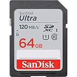 SanDisk Ultra 64GB SDXC Memory Card, Up to 120 MB/s, Class 10, UHS-I, V10