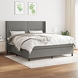 IKAYAA Boxspringbett 160x200, Polsterbett 160x200 mit Matratze,...