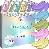 BLOOMORA Gemischte Augenpads (30 Paare) - Eye Pads mit Niacinamid &...