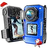 Maxmango D50 8K & 33FT Unterwasserkamera,2.8'' Dual-Bildschirm,...