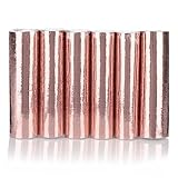 KarneLux Luftschlangen 'Roségold Metallic' - Partydekoration für...