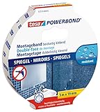 tesa Powerbond MIRROR - Doppelseitiges Montageband zur Fixierung von...