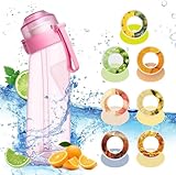 Luft-Wasserflasche, BPA-frei, 650 ml, Fruchtduft, Wasserflasche mit 5...